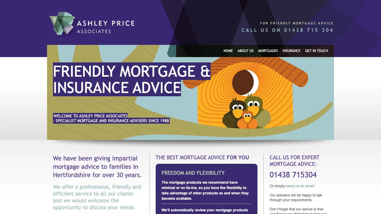 Ashley Price Associates website preview