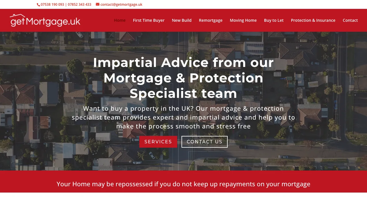 Get Mortgage - Mortgage & Protection Adviser in Edinburgh website preview