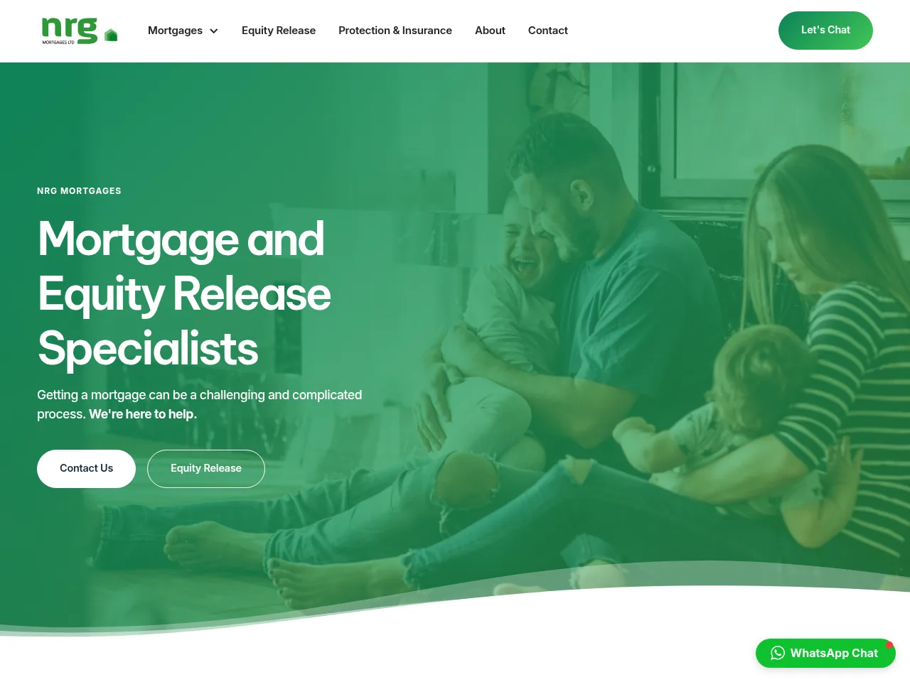 NRG Mortgages website preview