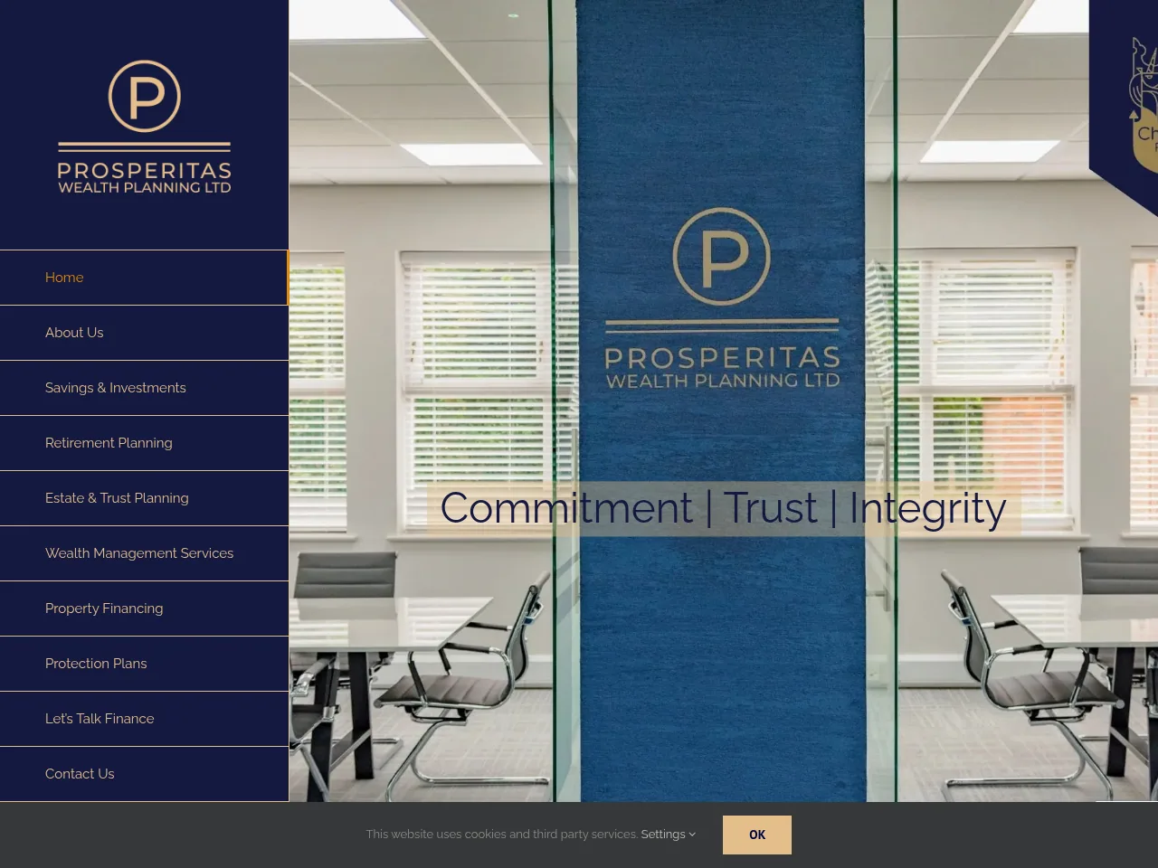 Prosperitas Wealth Planning website preview