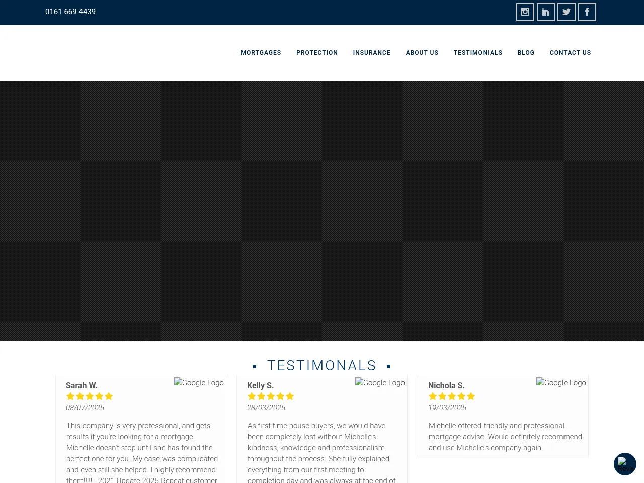 Millhall Financial website preview