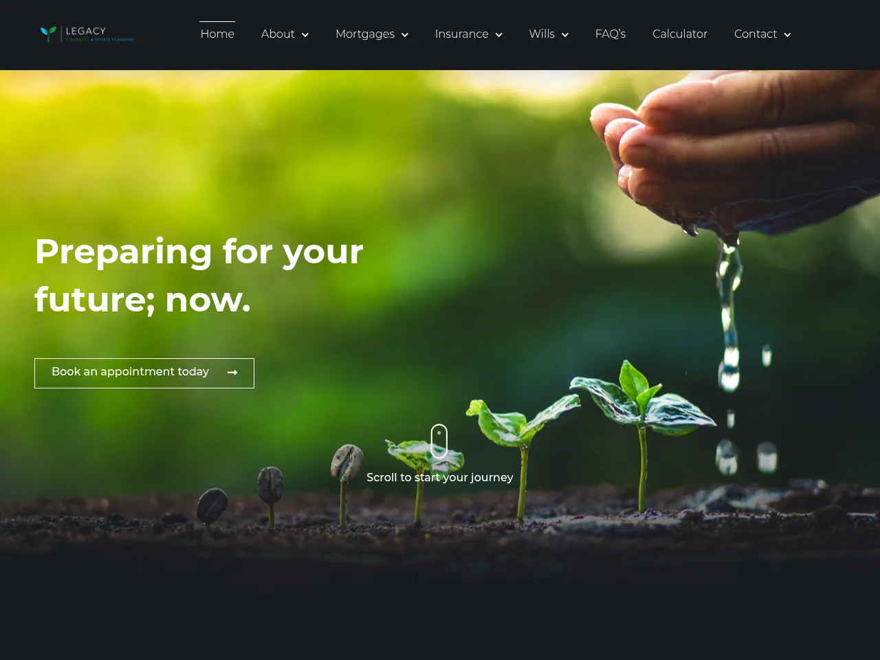 Legacy Financial website preview