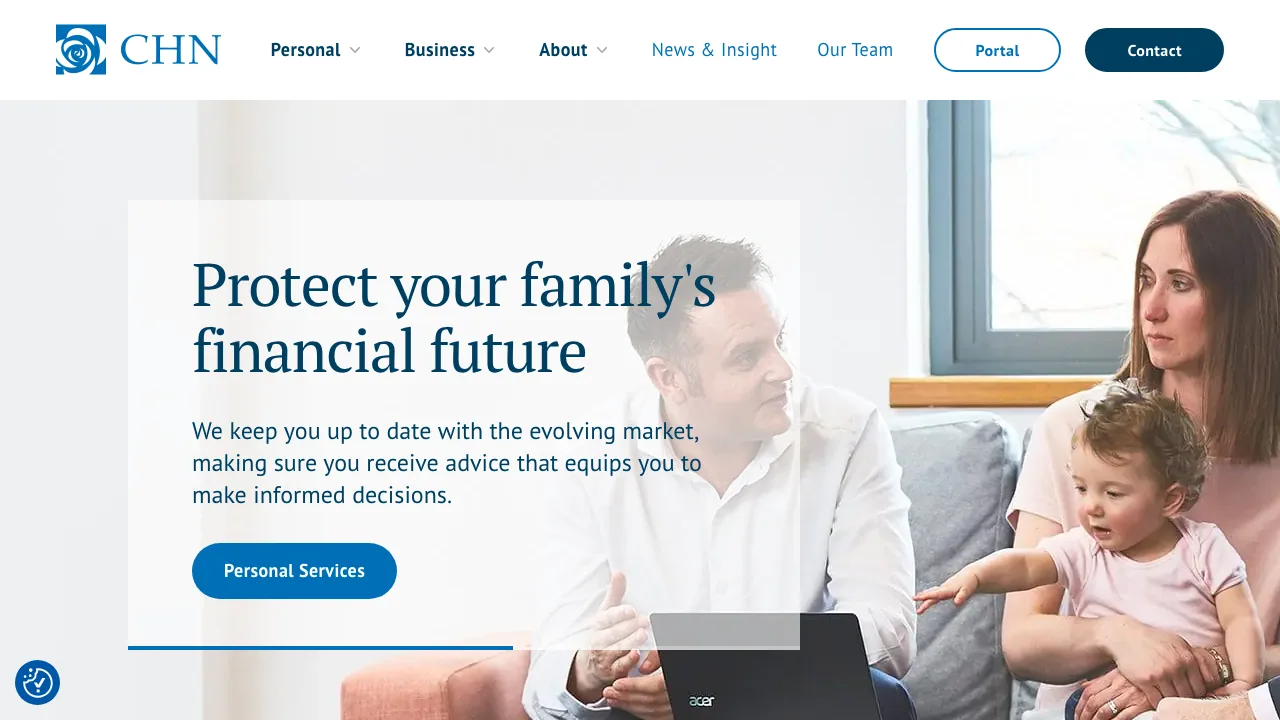 Clayton Holmes Naisbitt Financial Consultancy LLP website preview