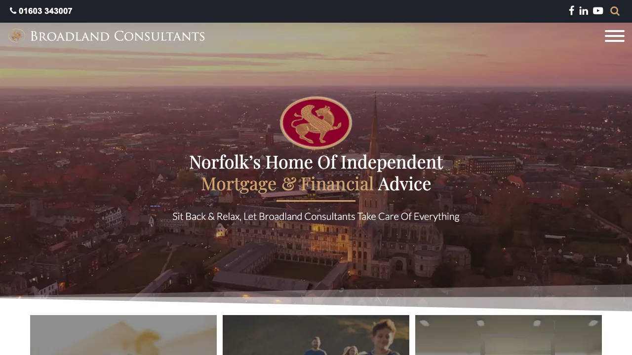 Broadland Consultants Limited - Independent Mortgage & Financial Advisers website preview