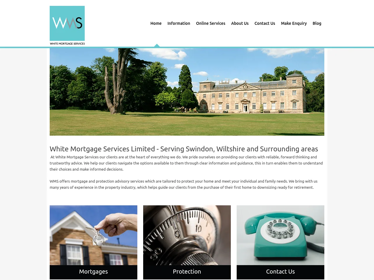 White Mortgage Services website preview