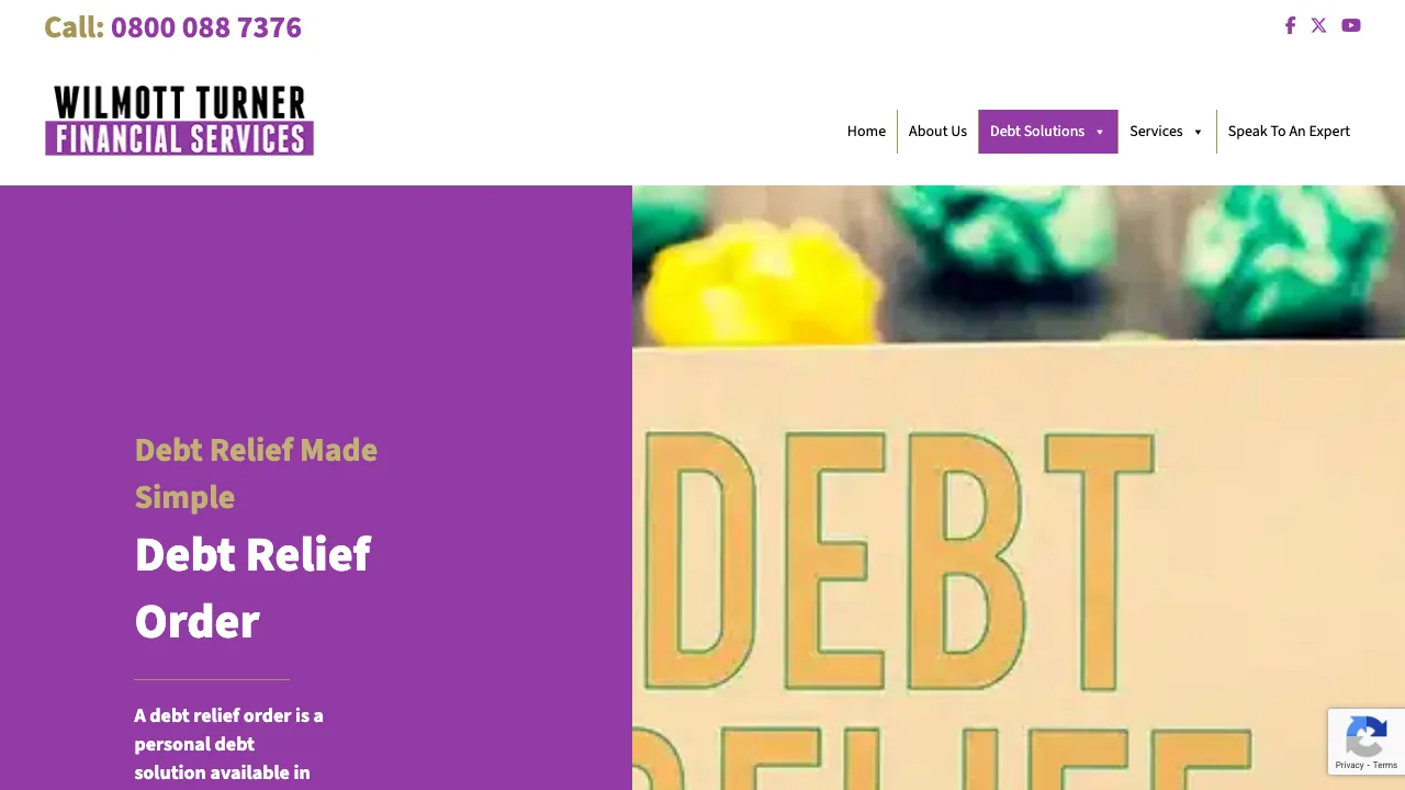 Wilmott Turner Financial Services Limited website preview