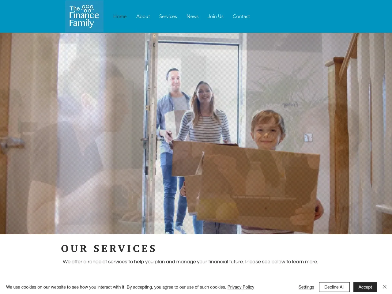 The Finance Family website preview