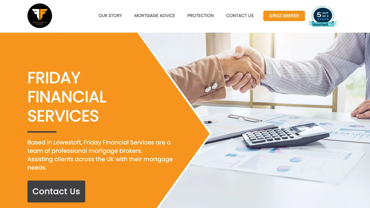 Friday Financial Services website preview