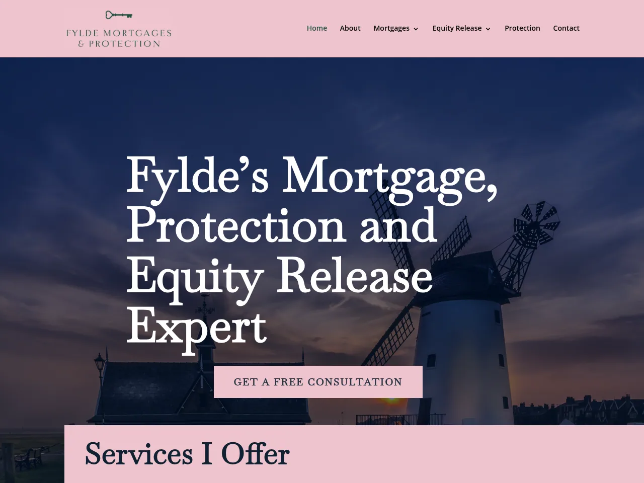 Fylde Mortgages website preview