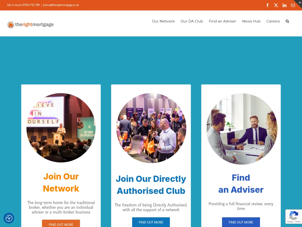 The Right Mortgage and Protection Network website preview
