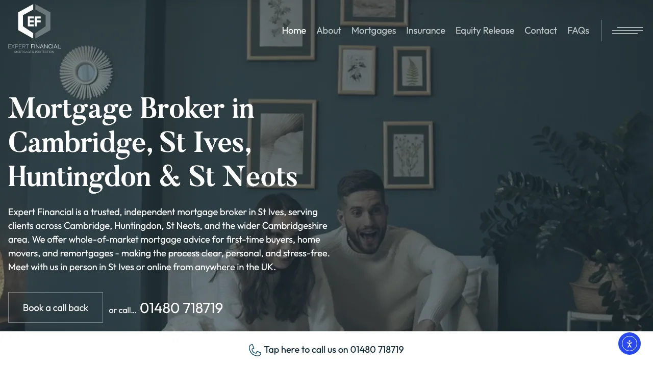 Expert Financial website preview