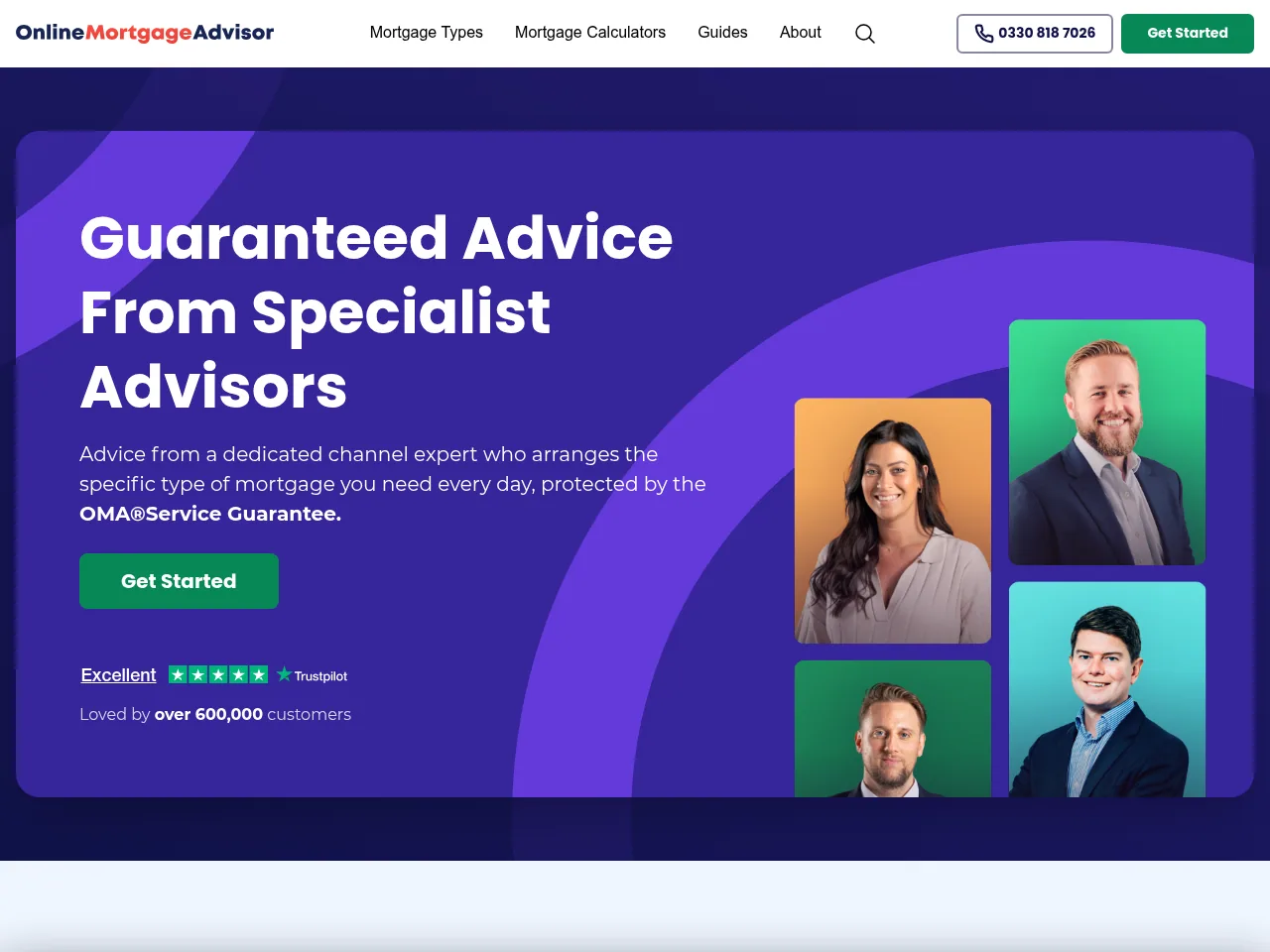 Online Mortgage Advisor website preview