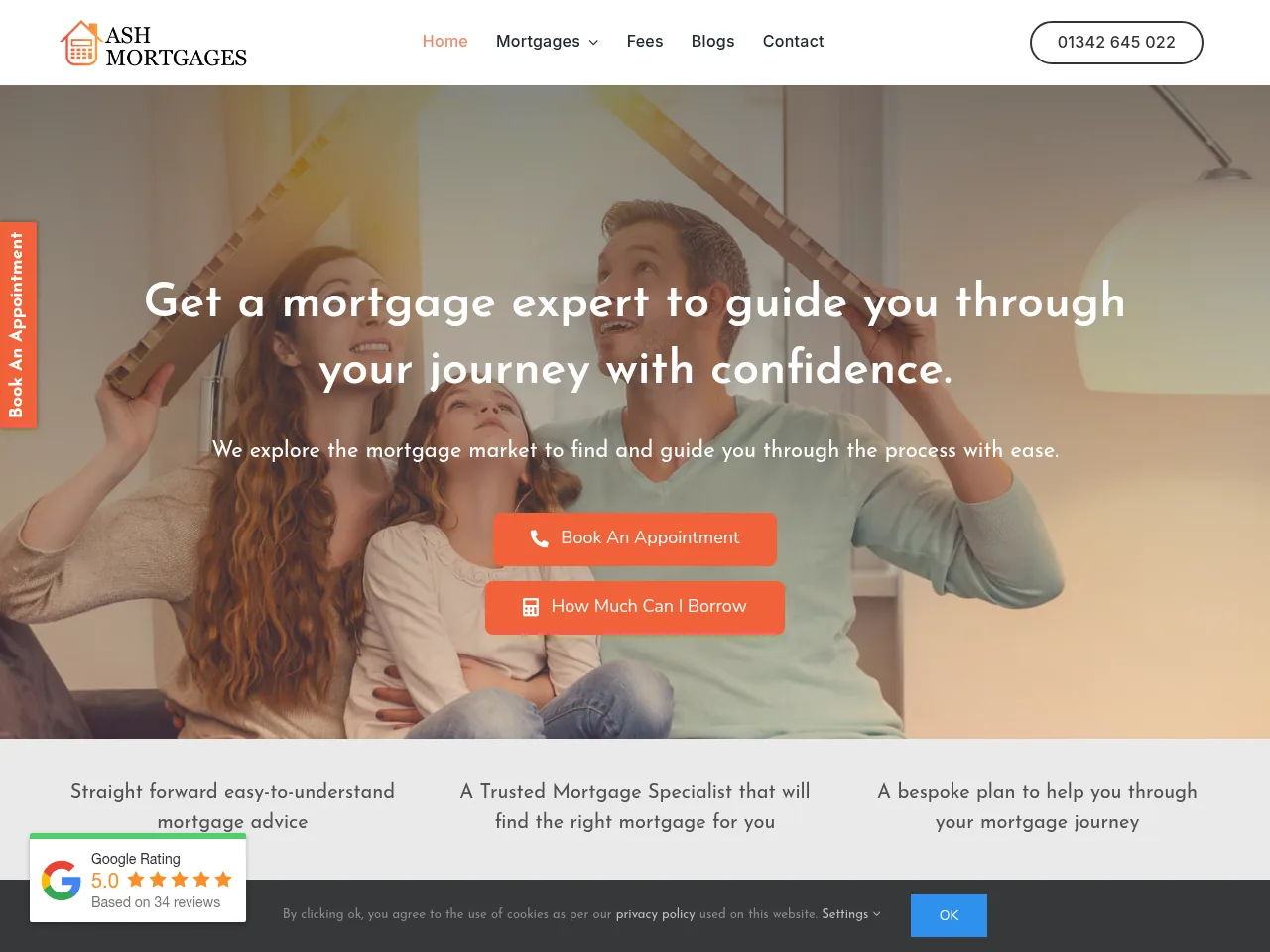 ASH Mortgages website preview