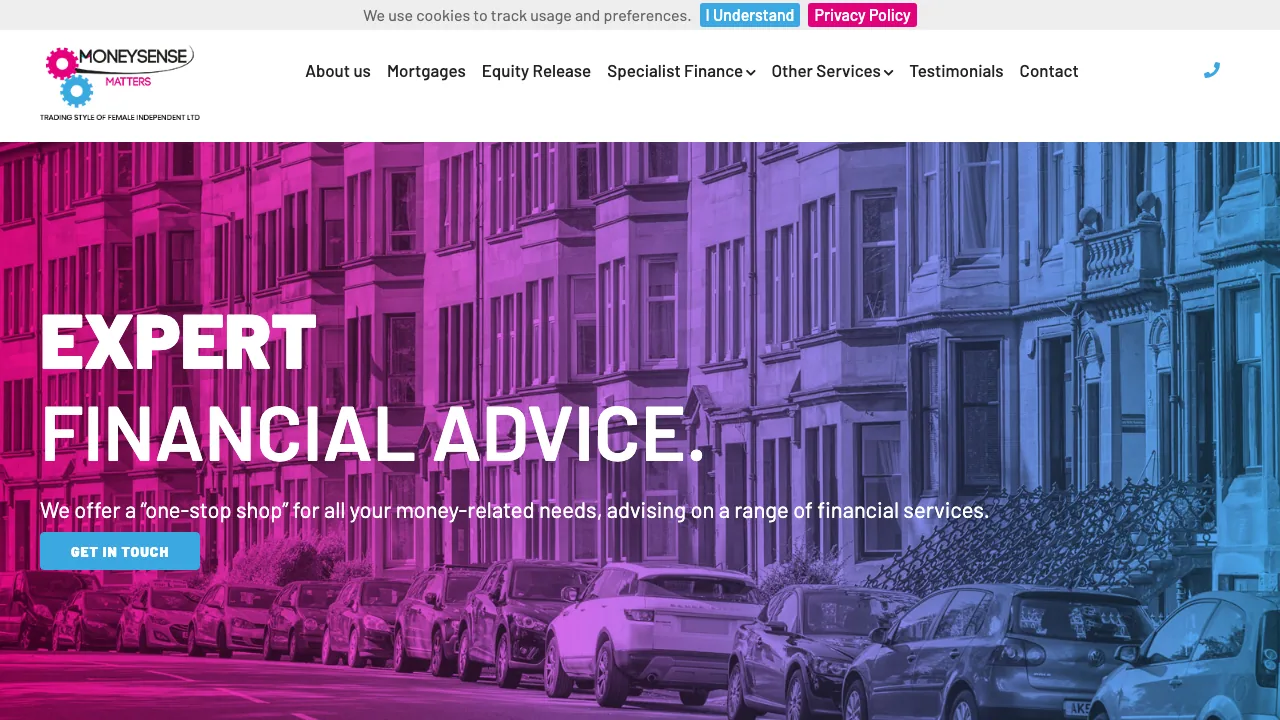 Female Independent Ltd website preview