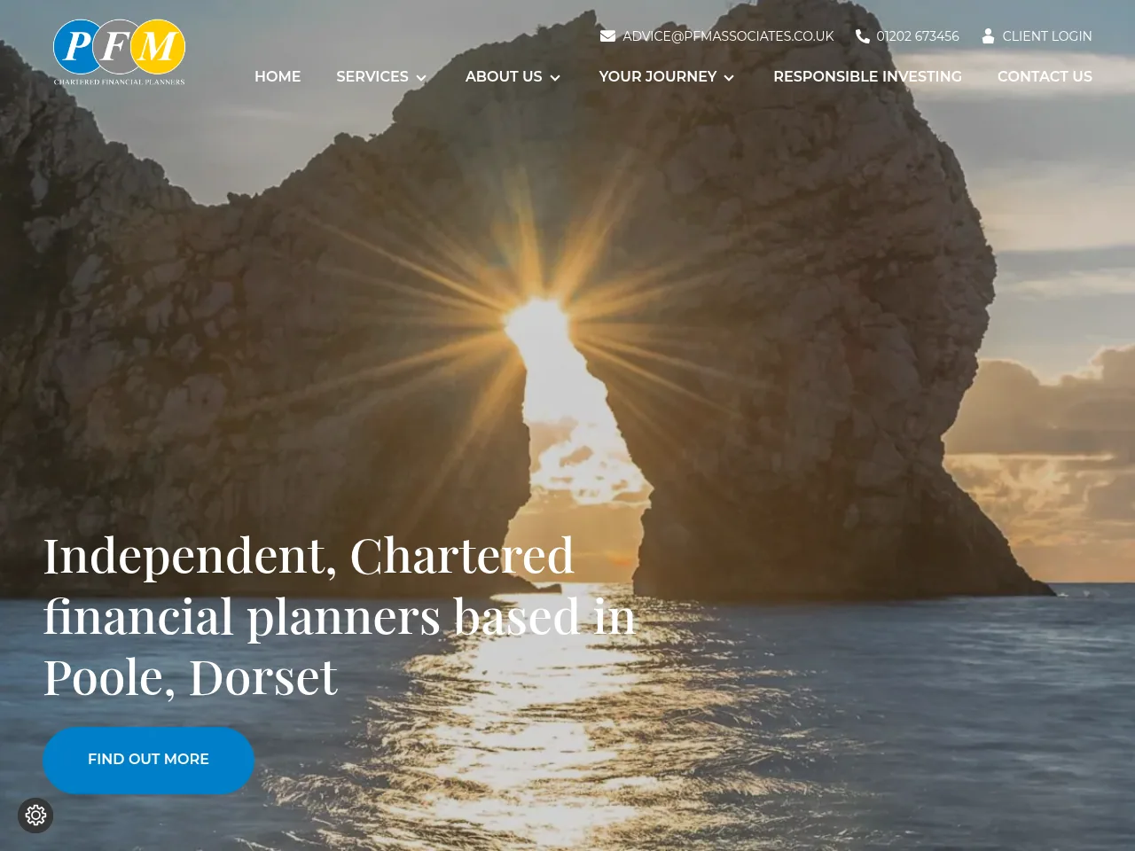 PFM Associates website preview