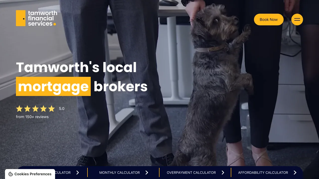 Tamworth Financial Services website preview