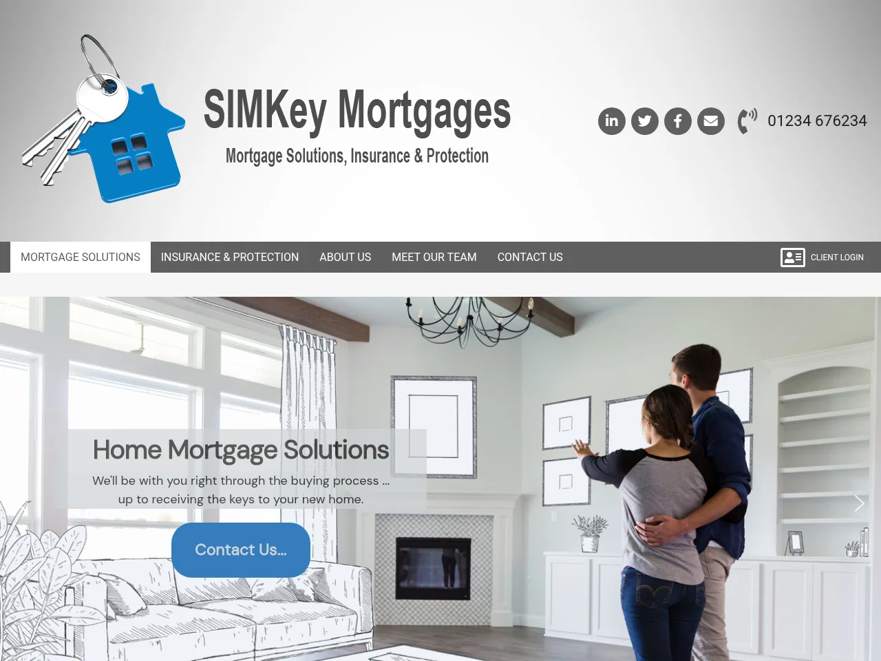 SIMKey Mortgages website preview