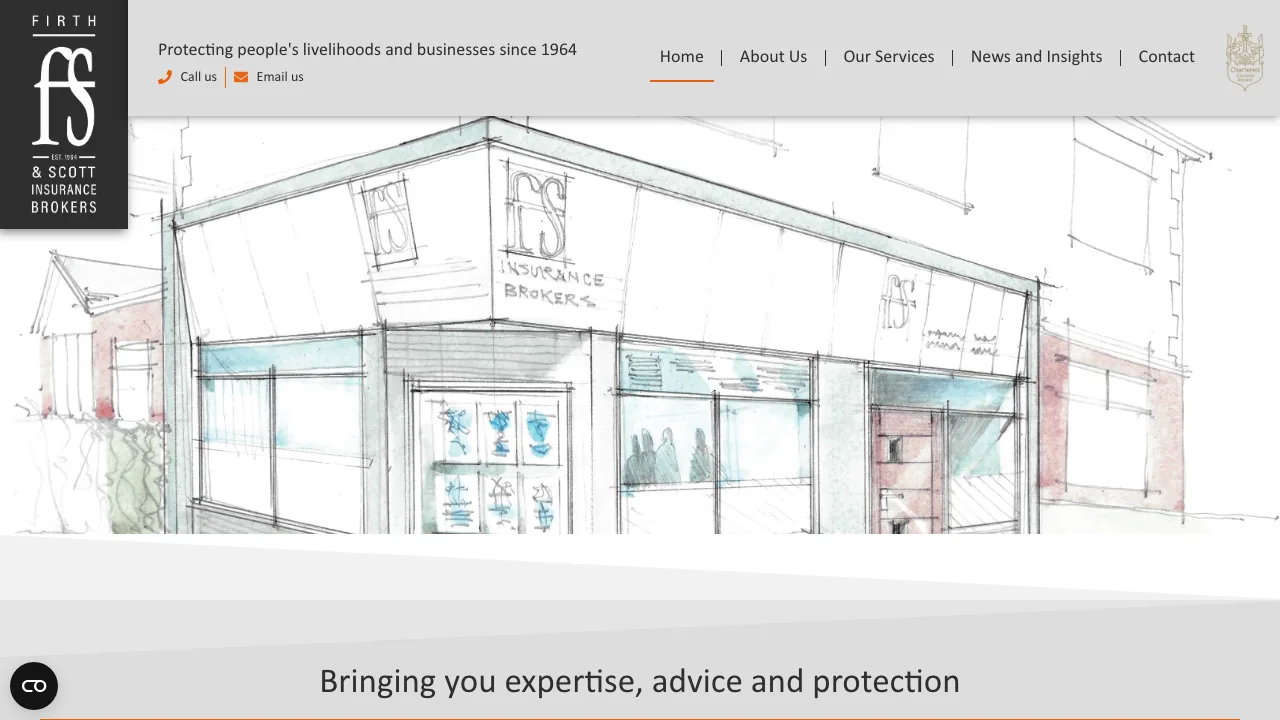 Firth & Scott Insurance Brokers website preview