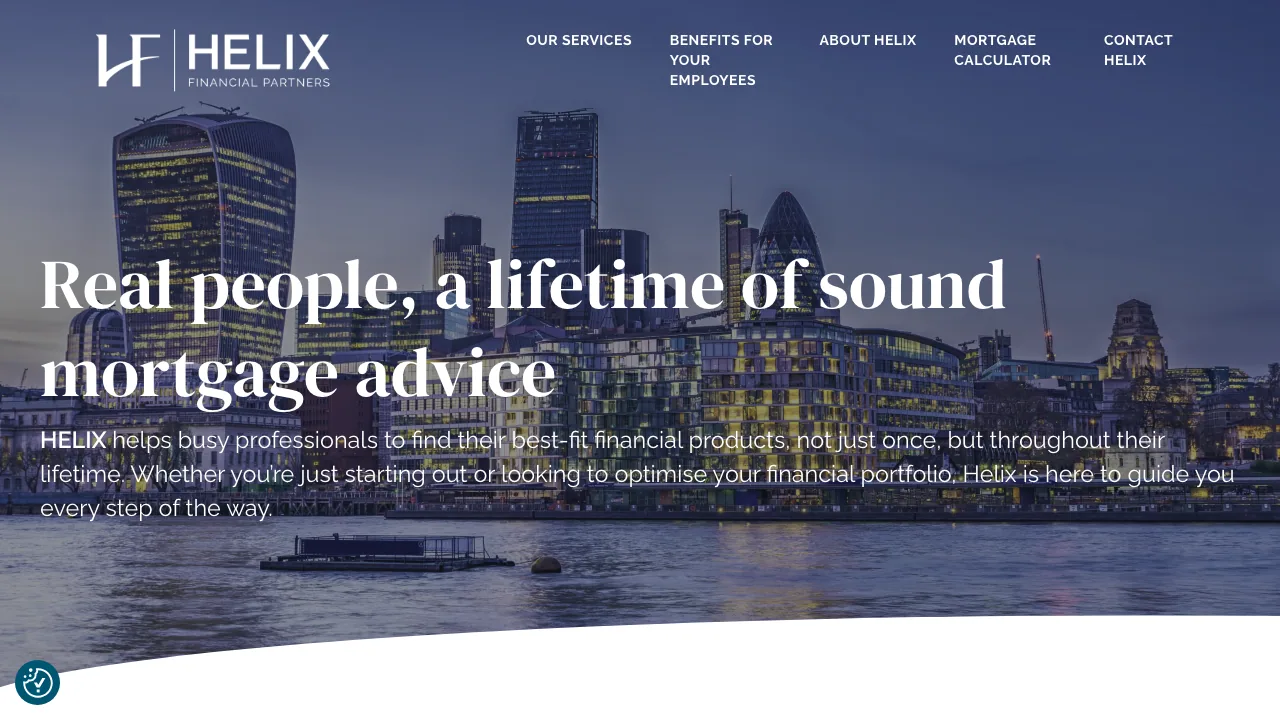 Helix Financial Partners website preview