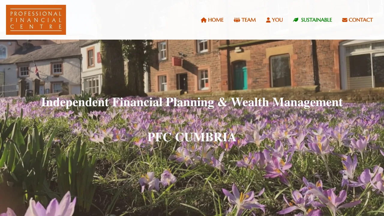 Professional Financial Centre (Cumbria) Ltd website preview
