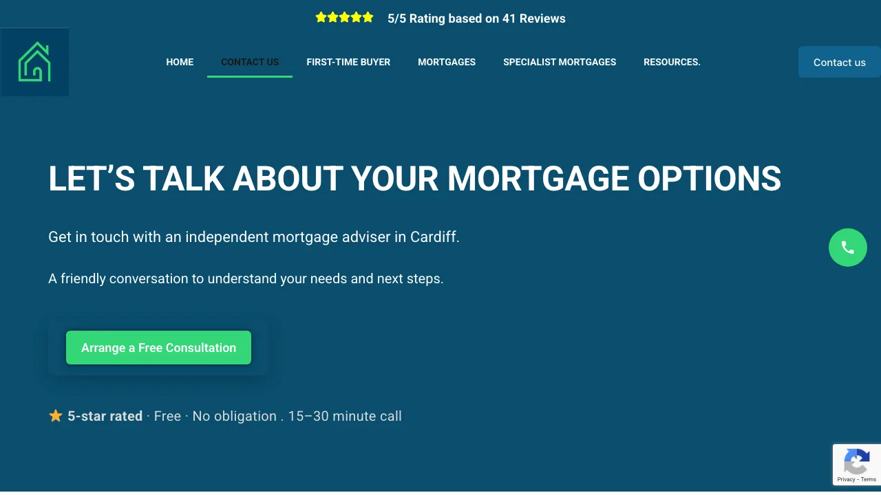 Pure Mortgage and Protection website preview