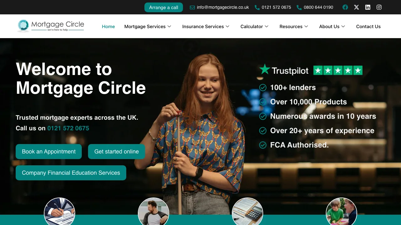 Mortgage Circle website preview