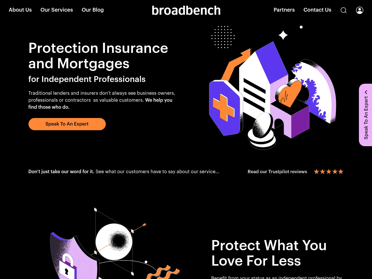 Broadbench website preview