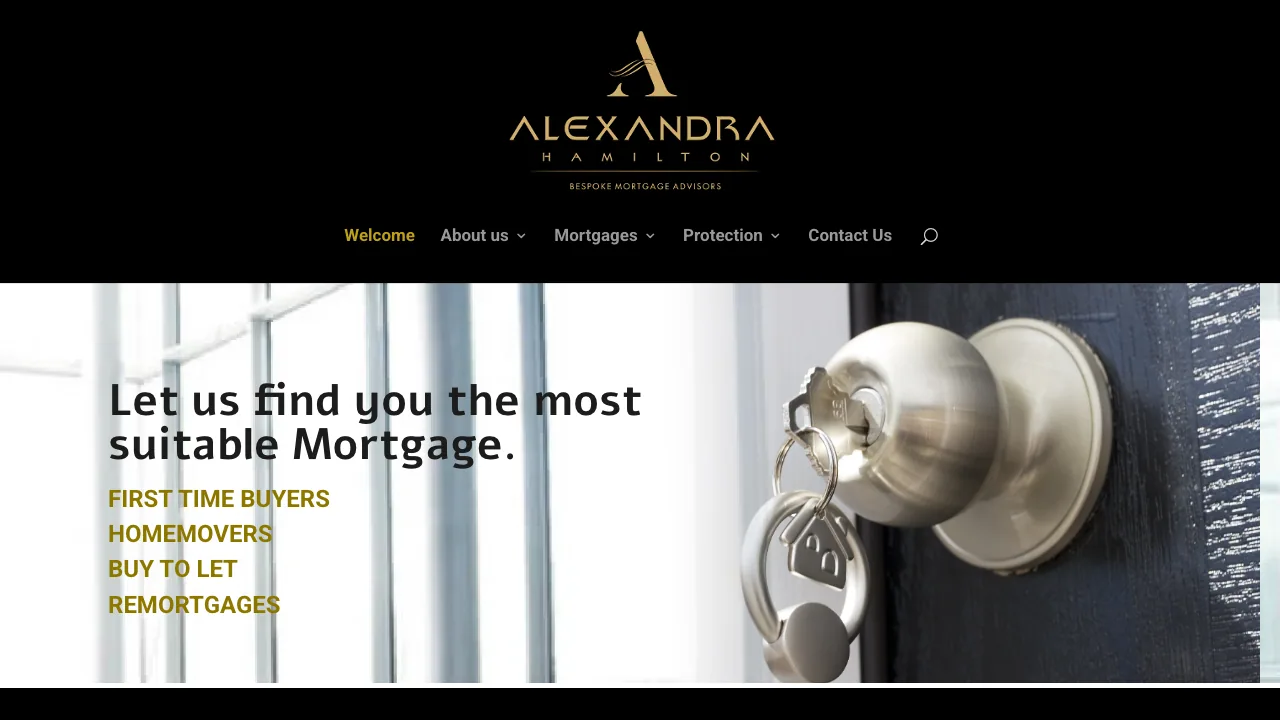 Alexandra Hamilton- Mortgage Adviser website preview