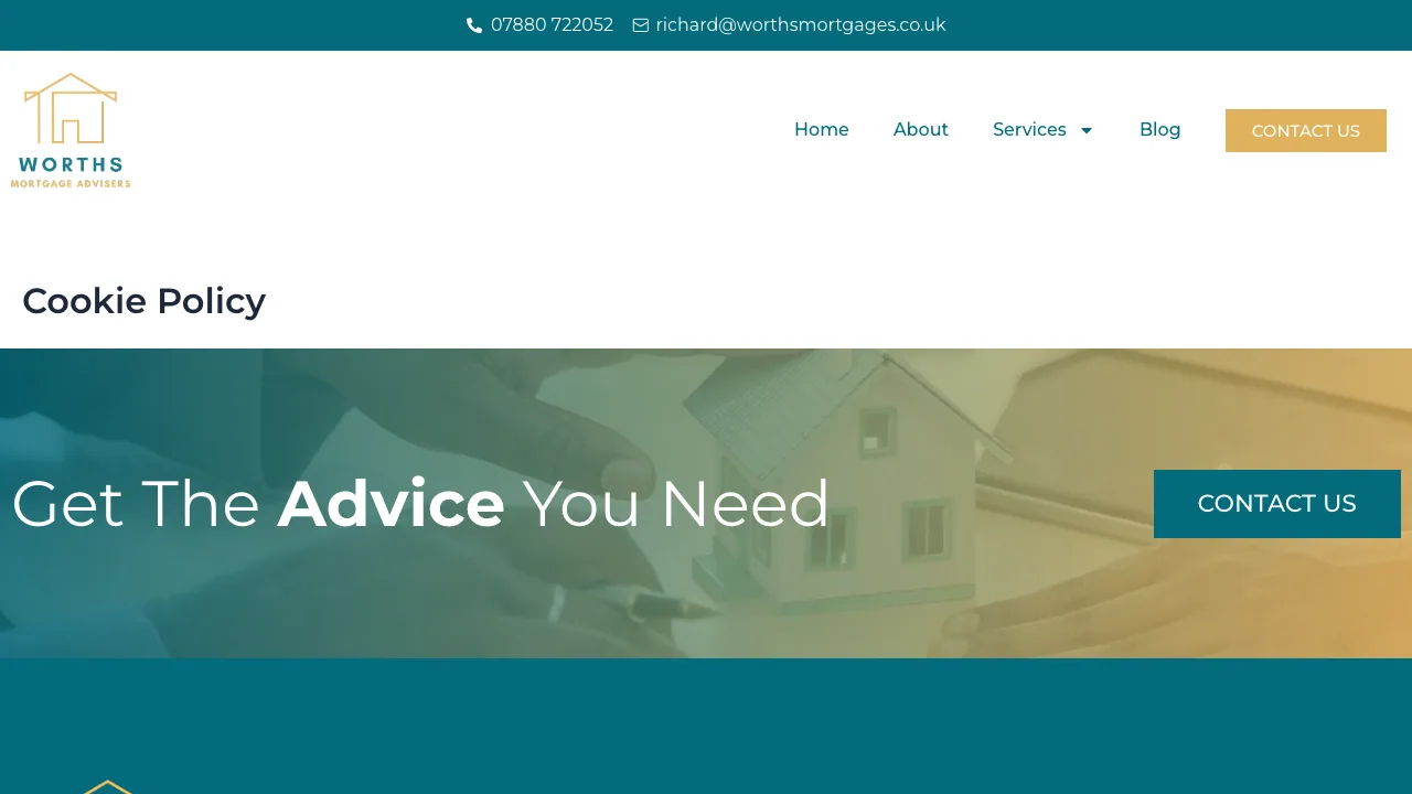 Worths Mortgage Advisers website preview