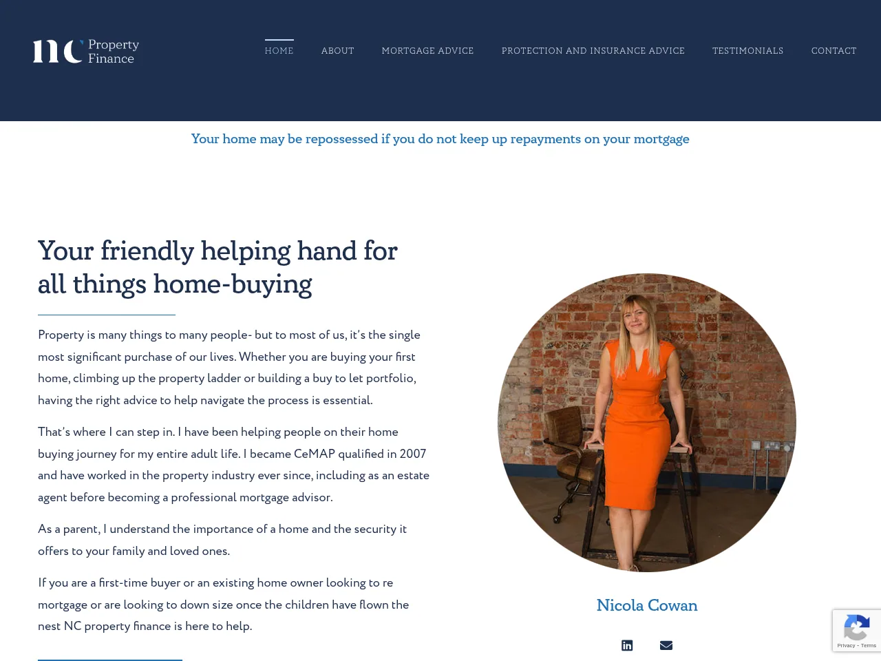 NC Property Finance website preview