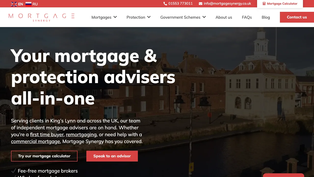 Mortgage Synergy website preview