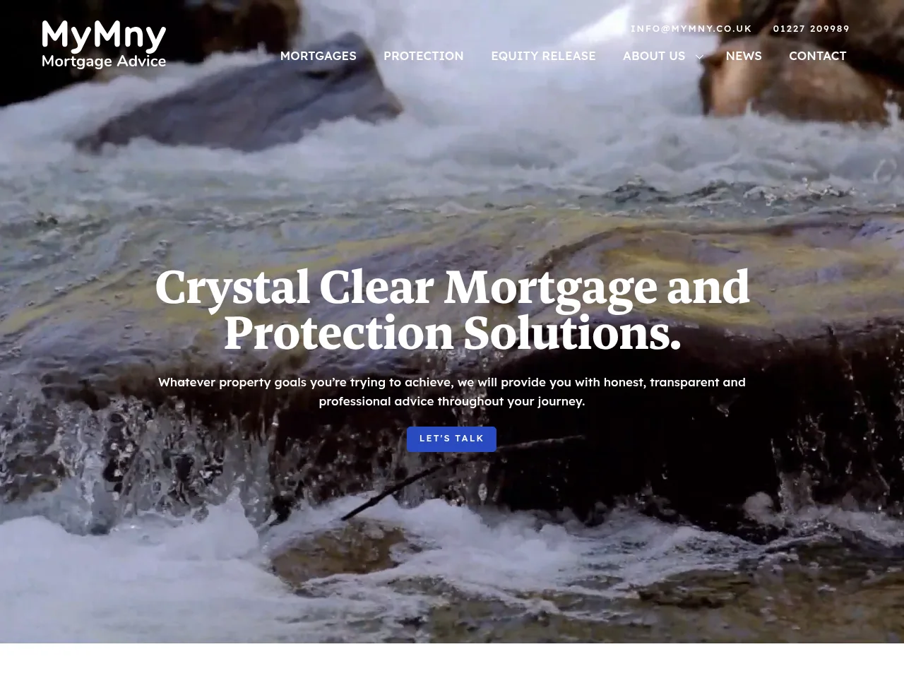 Crystal Clear Mortgage and Protection Solutions website preview