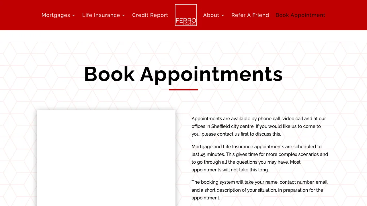 Ferro Financial website preview