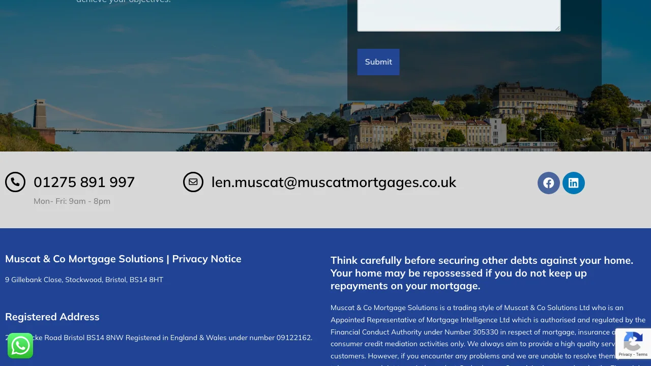 Muscat & Co Mortgage Solutions Bristol (Mortgage Advice Bristol) website preview