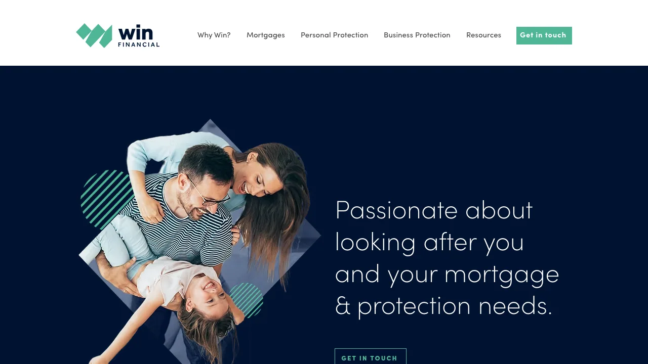 Win Financial website preview