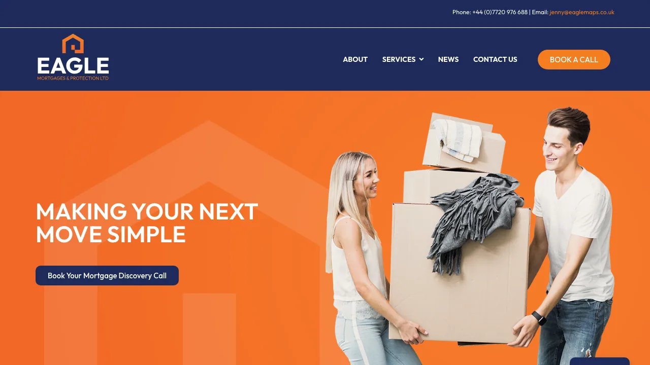 Eagle Mortgages & Protection Ltd website preview