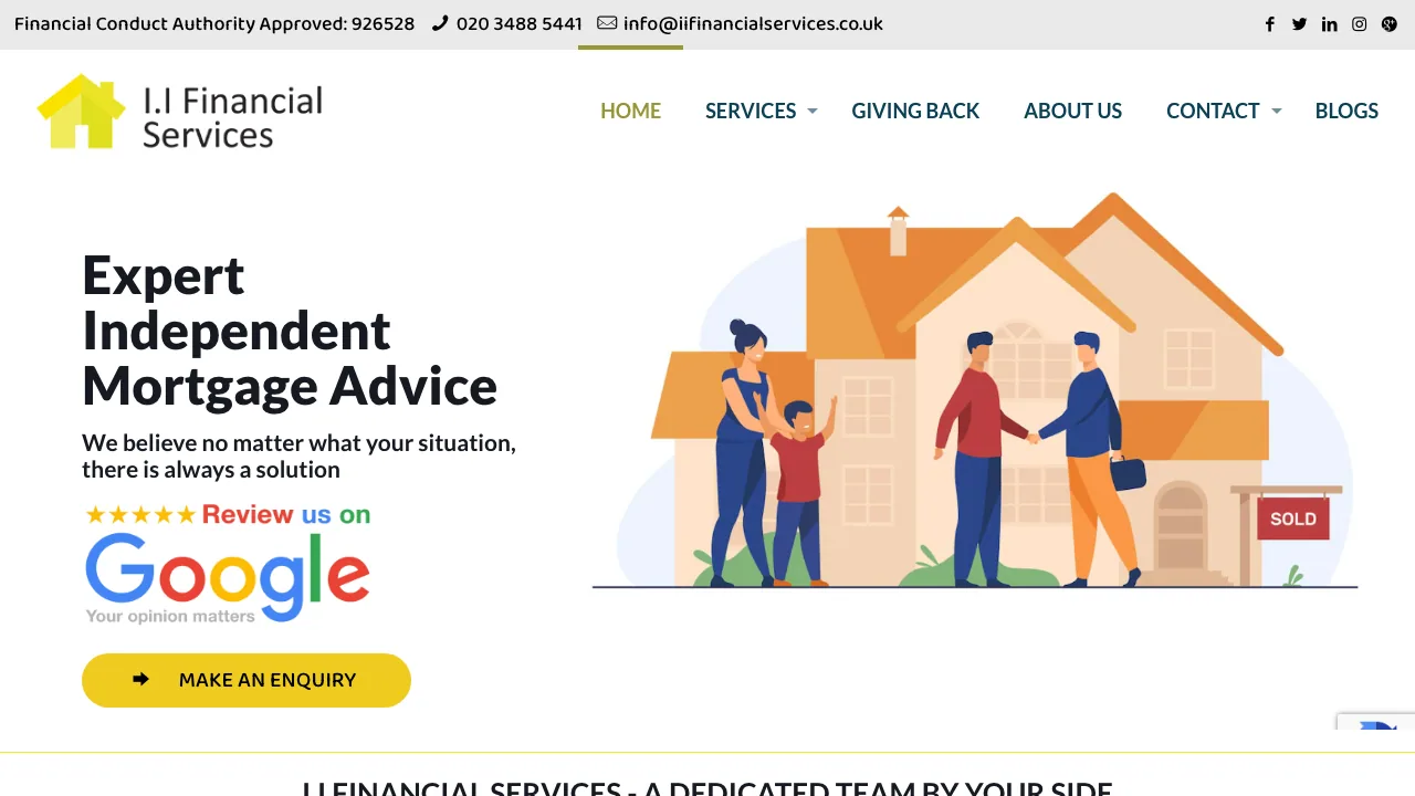 I.I Financial Services Mortgage Brokers website preview