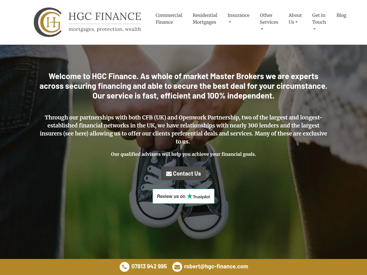 HGC Finance website preview