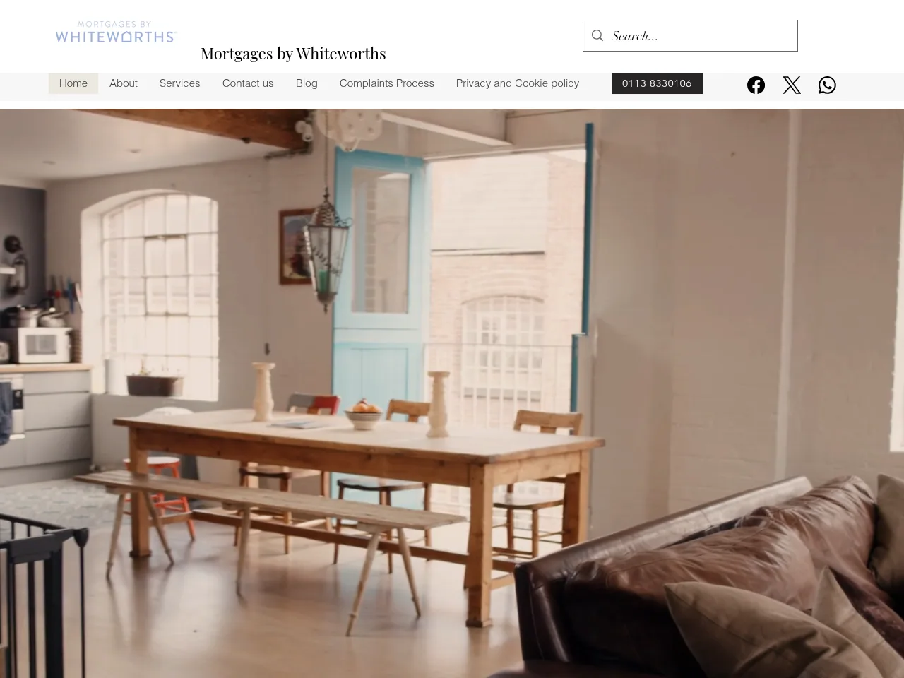 Mortgages by Whiteworths website preview