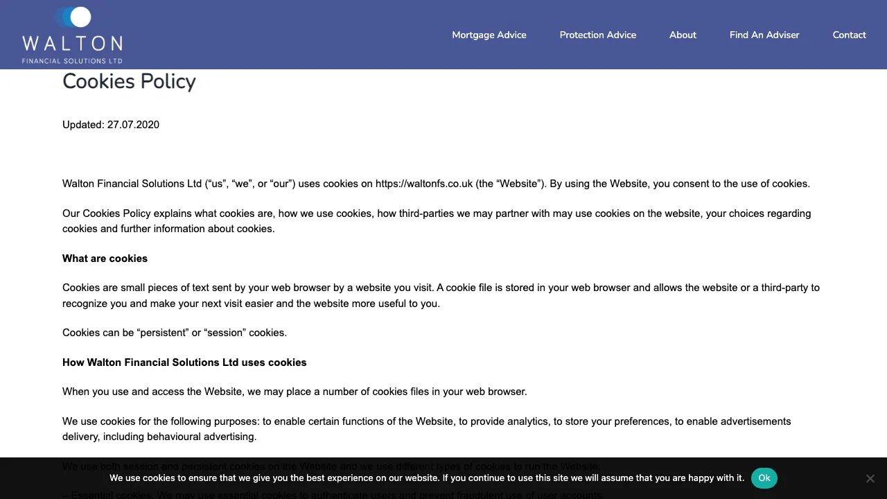 Walton Financial Solutions T/A Orbit Financial Services website preview