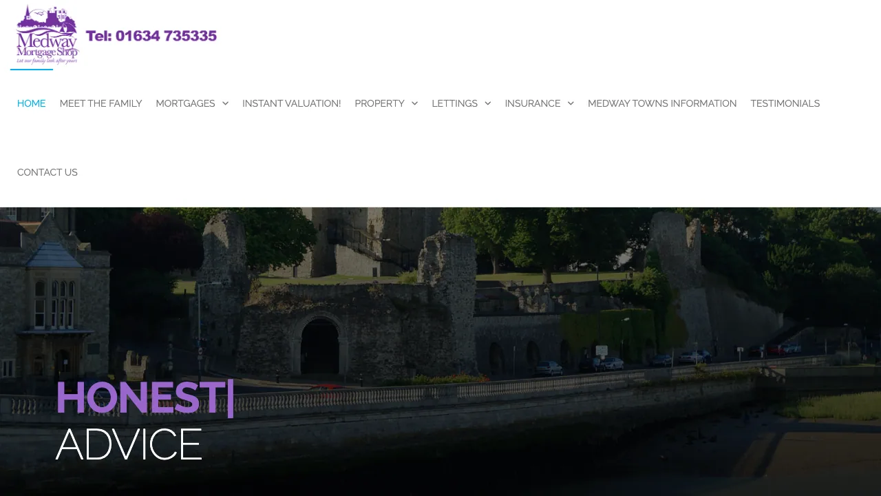 Medway Mortgage Shop website preview