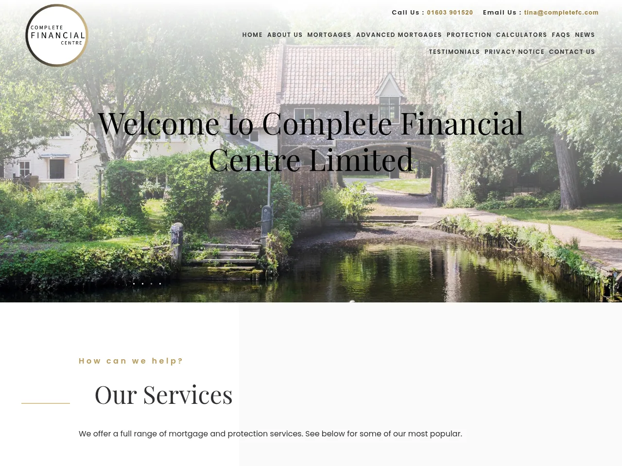 Complete Financial Centre website preview