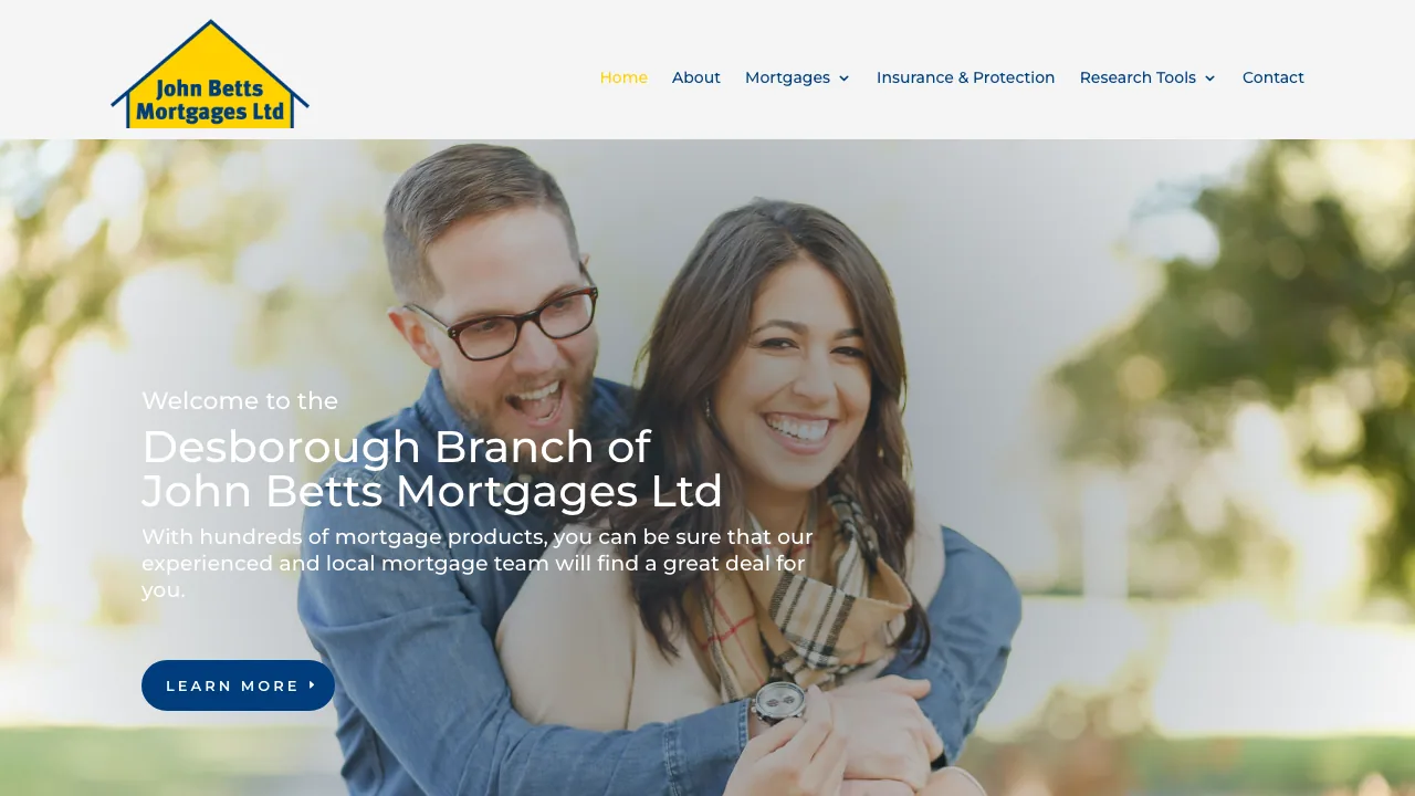 John Betts Mortgages Ltd - Desborough Mortgage Office website preview