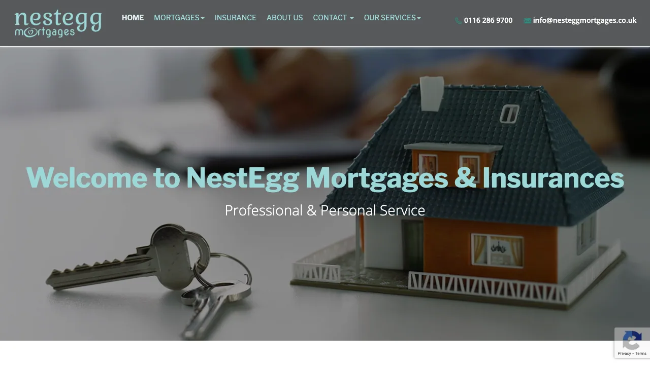 Nestegg Mortgage Advice Enderby website preview