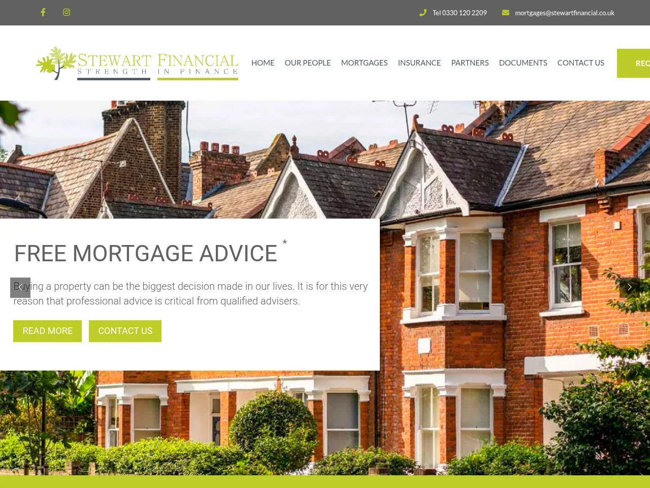 Stewart Financial website preview