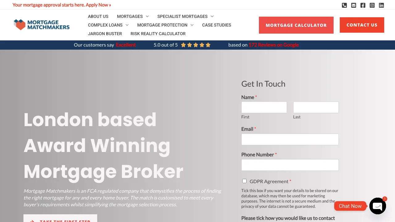 Mortgage Matchmakers Limited website preview