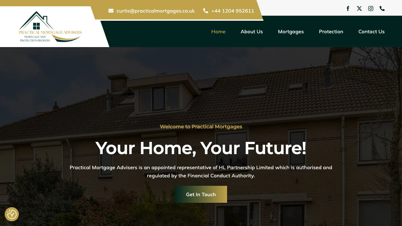 Practical Mortgage Advisers website preview