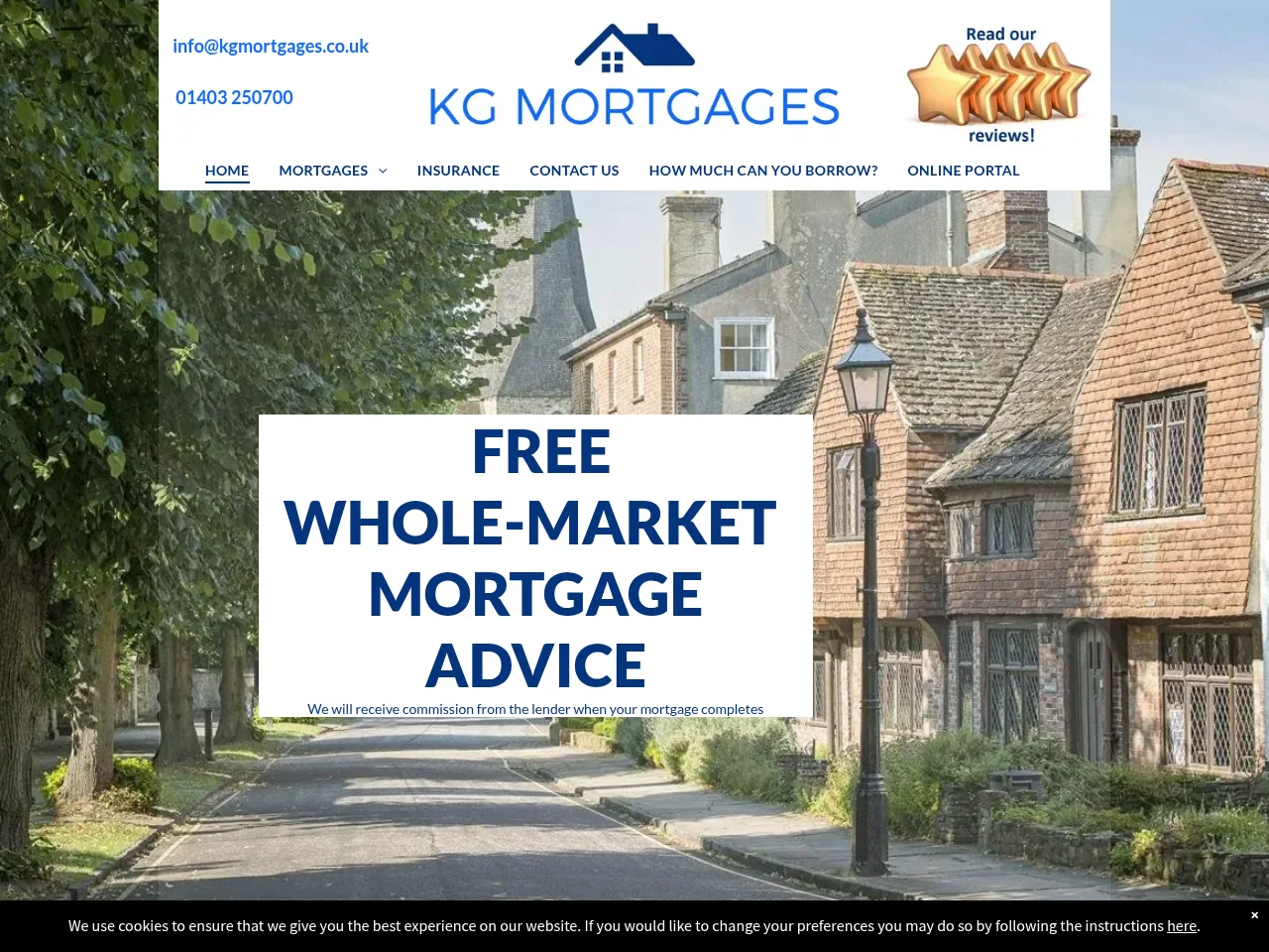 KG Mortgages website preview