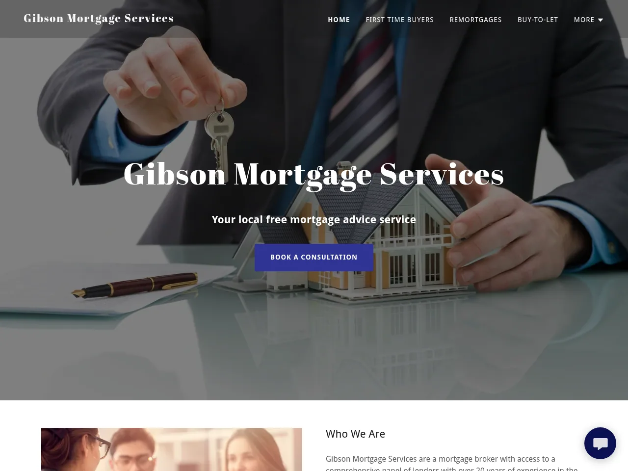 Gibson Mortgage Services website preview