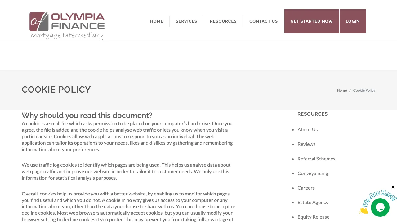 Olympia Finance Ltd. website preview